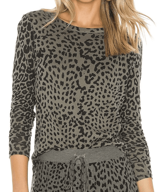Chaser Brand L/S Crew Neck Shirttail Tee in Vanilla - Taryn x Philip Boutique