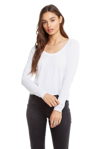 Chaser Brand Vintage Jersey Scoop Neck Crop Tee - Taryn x Philip Boutique