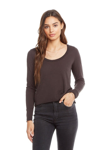 Chaser Brand Vintage Jersey Scoop Neck Crop Tee - Taryn x Philip Boutique