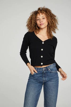Chaser Brand Long Sleeved Cropped Cardigan - Taryn x Philip Boutique