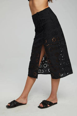 Chaser Belle Midi Skirt - Black Onyx - Taryn x Philip Boutique