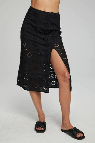 Chaser Belle Midi Skirt - Black Onyx - Taryn x Philip Boutique