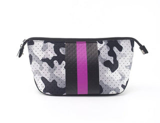 Chasing Portland Neoprene Cosmetic Black Camo Pink Stripe - Taryn x Philip Boutique