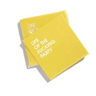 Chez Gagné - Life of the Fucking Party - Colorful Cocktail Napkins