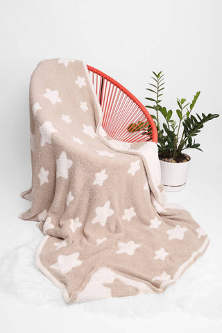 Star Print Luxury Soft Throw Winter Blanket - Taryn x Philip Boutique