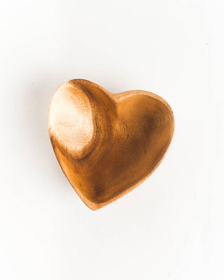 Acacia Wood 6" Heart Bowl - Taryn x Philip Boutique