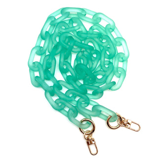 Mint Green Frosted Acrylic Chains - Taryn x Philip Boutique