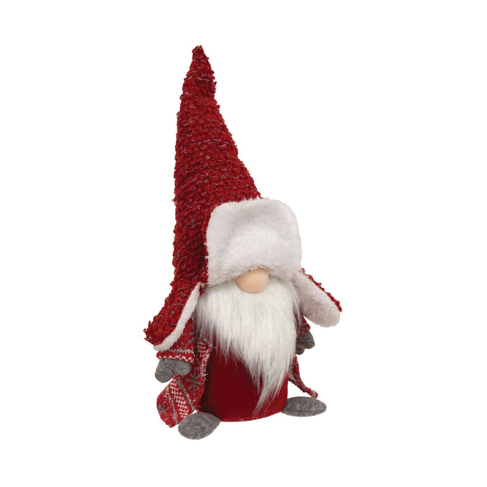 Fuzzy Red Gnome with Sweater Jacket - Taryn x Philip Boutique