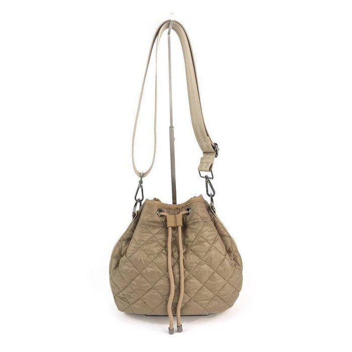 The Sutton Puffer Bucket Bag Light Brown - Taryn x Philip Boutique