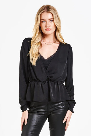 Dear John Paola Silky Wrap Top - Taryn x Philip Boutique