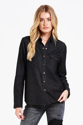 Dear John Star Western Shirt in Black - Taryn x Philip Boutique
