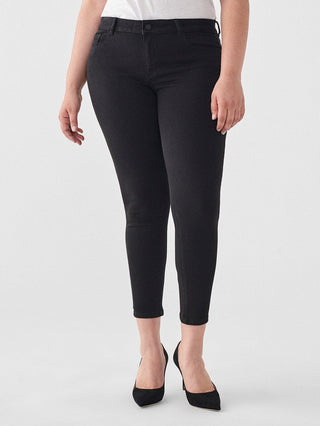 DL1961 Florence Crop Mid Rise Instasculpt Skinny Jean in Hail - Taryn x Philip Boutique