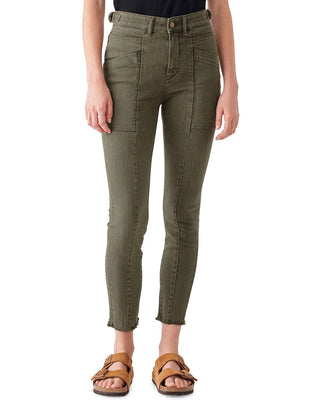 DL1961 Farrow Cropped High-Rise Skinny Jeans in Kale - Taryn x Philip Boutique