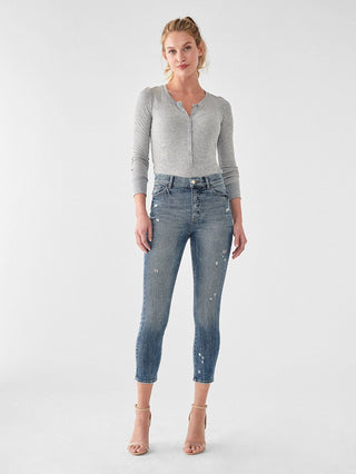 DL1961 Farrow Cropped Vintage High Rise Skinny Jean in Tacoma - Taryn x Philip Boutique