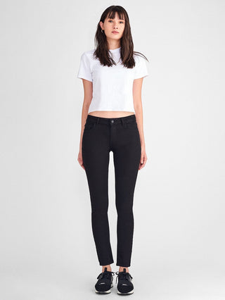DL1961 Florence Crop Mid Rise Instasculpt Skinny Jean in Hail - Taryn x Philip Boutique
