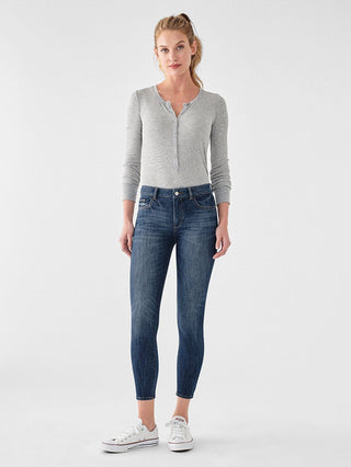 DL1961 Florence Cropped Mid Rise Skinny Jean in Trenton - Taryn x Philip Boutique