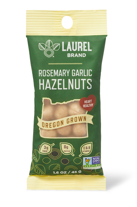 Hazelnut Kernels, Rosemary Garlic, 1.6 oz pouch - Taryn x Philip Boutique