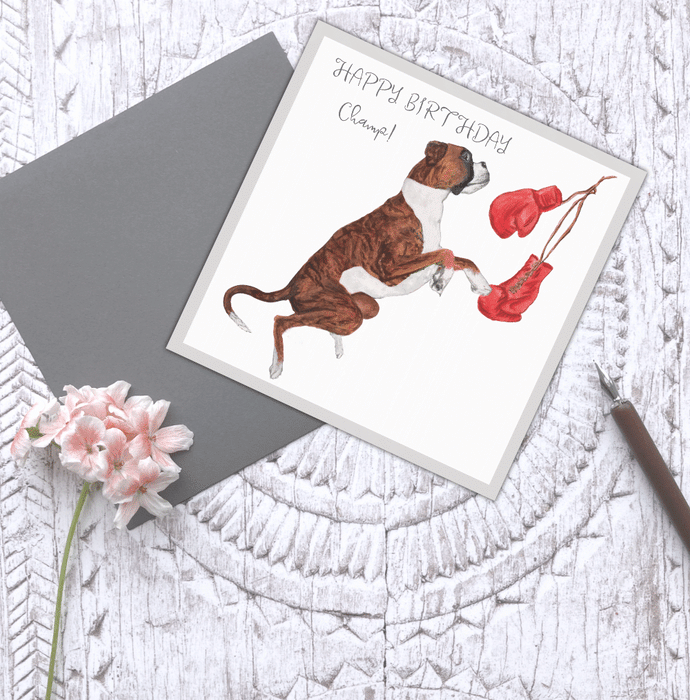 'Happy Birthday Champ' Rockie dog card - Taryn x Philip Boutique