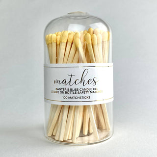 Modern Matchstick Bottle with Striker · 100 Long Safety - Taryn x Philip Boutique