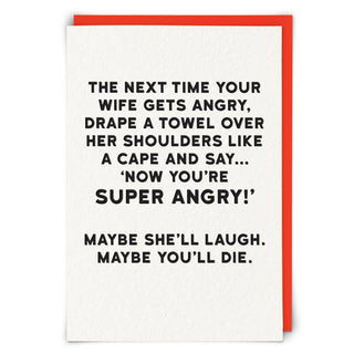 Super Angry Greeting Card - Taryn x Philip Boutique