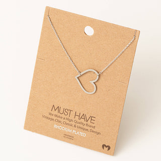 Heart Pendant Necklace - Taryn x Philip Boutique