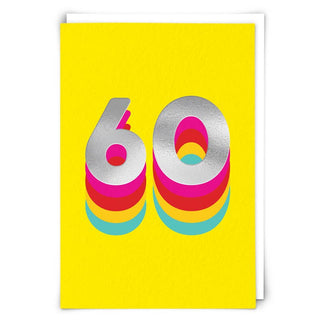 Rainbow 60 Birthday Card - Taryn x Philip Boutique