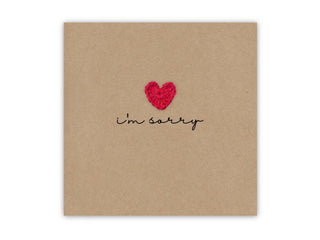 I'm Sorry card,  Forgive me card, Apology card, Bereavement card, Loss Card, Sympathy Card, Handmade, Send to recipient - Taryn x Philip Boutique