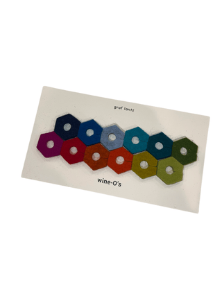 Graf Lantz Wine-O's Merino Wool Rainbow Felt Wine Markers - Taryn x Philip Boutique