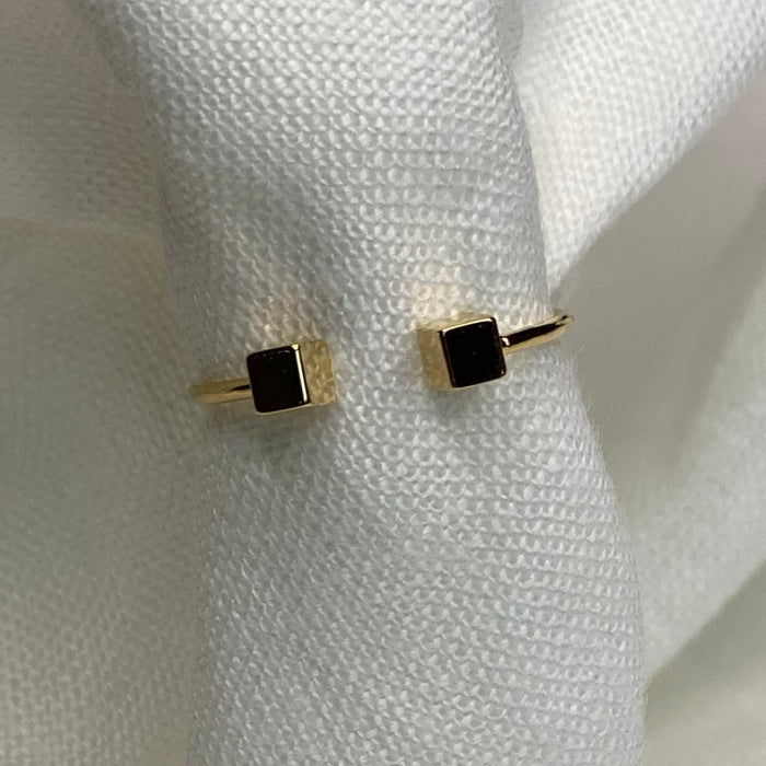 Gold Dipped DoubleCube Ring