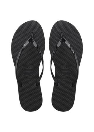 Havaianas You Metallic Flip Flops -Black - Taryn x Philip Boutique