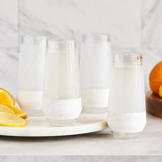 Champagne Freeze Cooling Cups (Set of 4) in Glitter - Taryn x Philip Boutique