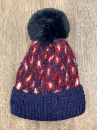 Winter Leopard Beanie with Pom Pom - Multiple Colors - Taryn x Philip Boutique