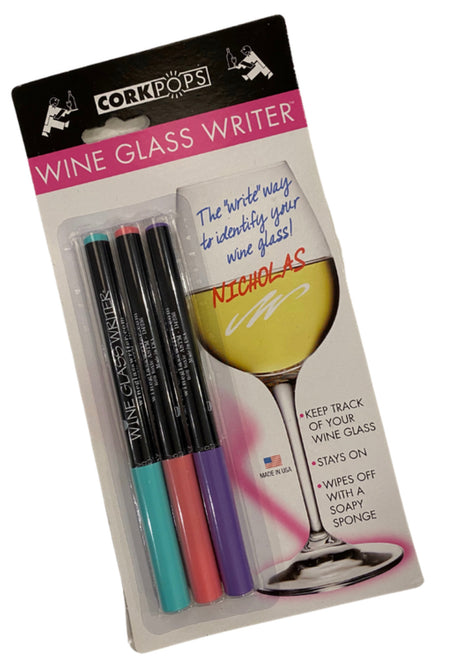 Brights Wine Glass Pens - Taryn x Philip Boutique