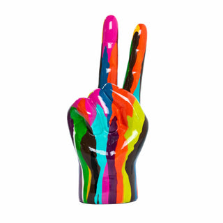 Graffiti Peace Sign Tabletop - 9" tall - Taryn x Philip Boutique