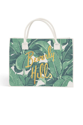 Modern Vegan Tote - Beverly Hills Banana Leaf (Ivory) - Taryn x Philip Boutique