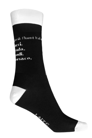FLAT SOCK - Fluent Italian - Taryn x Philip Boutique