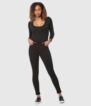 Lola Jeans Claire Ponte Mid-Rise Ankle in Black - Taryn x Philip Boutique
