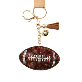 Bling Football Tassel Key Chain - Taryn x Philip Boutique