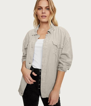 Michael Stars Maliah Linen Jacket in Castle - Taryn x Philip Boutique