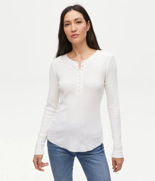 Michael Stars Regan Thermal Henley - Taryn x Philip Boutique