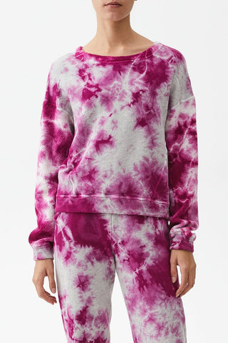 Michael Stars Ezra Tie Dye Sweatshirt in Majesty - Taryn x Philip Boutique