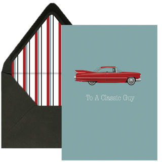 Mod Lounge Paper Company - Classic Car Greeting Card