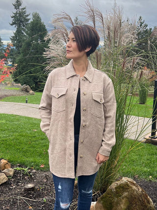 RD Style Knit Shirt Jacket - Taryn x Philip Boutique