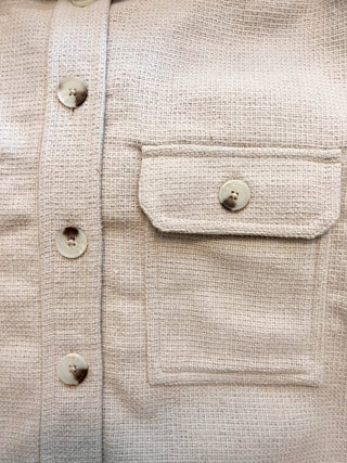 RD Style Tan Shirt Jacket - Taryn x Philip Boutique