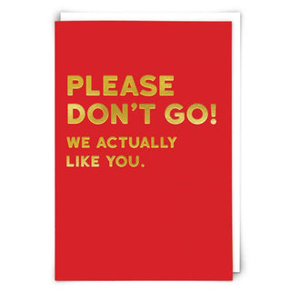 Don't Go Leaving Card - Taryn x Philip Boutique