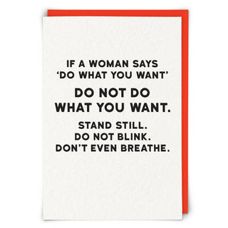 Don't Breathe Greetings Card - Taryn x Philip Boutique
