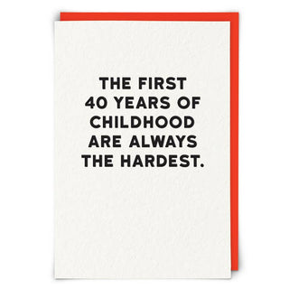 First 40 Greetings Card - Taryn x Philip Boutique