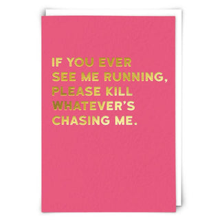 Running Greetings Card - Taryn x Philip Boutique