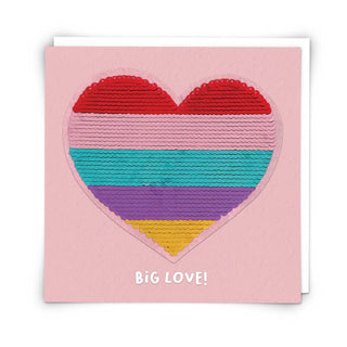 Heart Card with Reusable Reversible Sequin Patch - Taryn x Philip Boutique