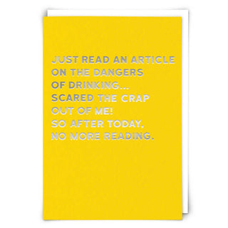Reading Greetings Card - Taryn x Philip Boutique
